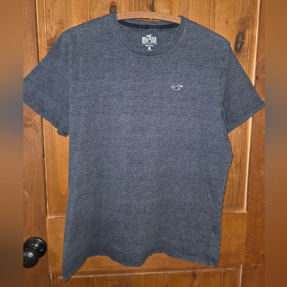 Hollister Men's Gray T-Shirt